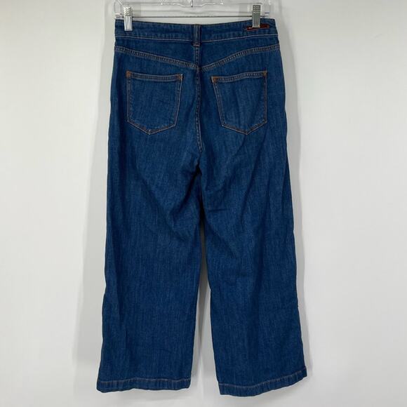 Pilcro and the Letterpress by Anthropologie Wide Leg Cropped Jeans High Rise - Picture 5 of 7